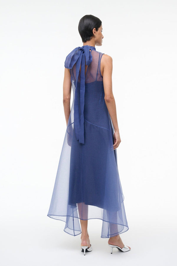 Staud AUDEN DRESS NAVY