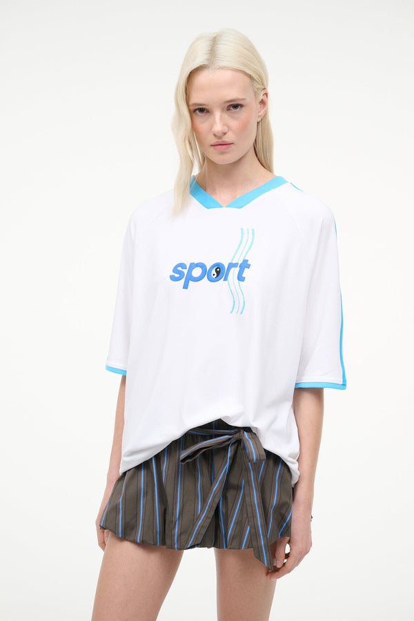 staud AXIS TOP WHITE