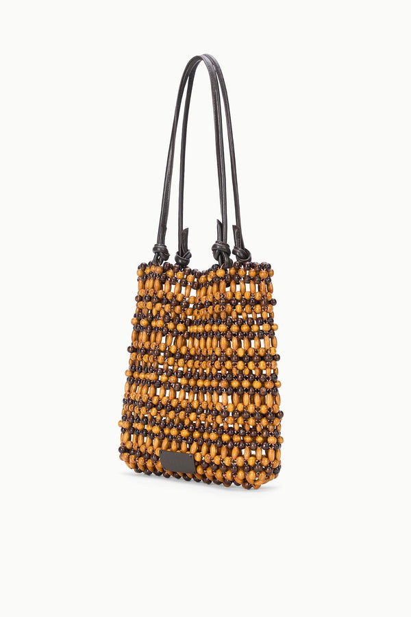 Staud BAJA MINI TOTE MULTI WOOD BEADS
