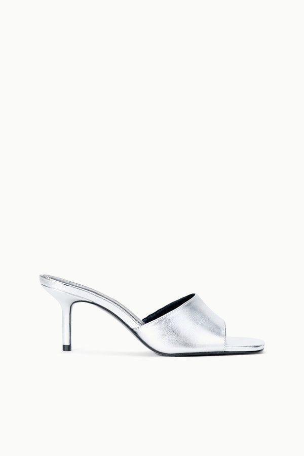 staud BEA MULE SILVER