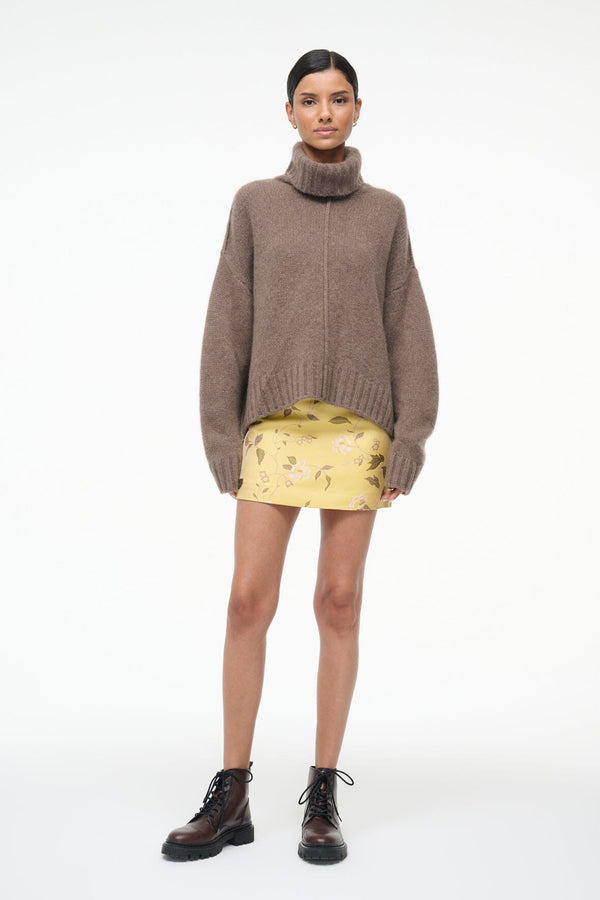 Staud BETSY CASHMERE SWEATER TRUFFLE