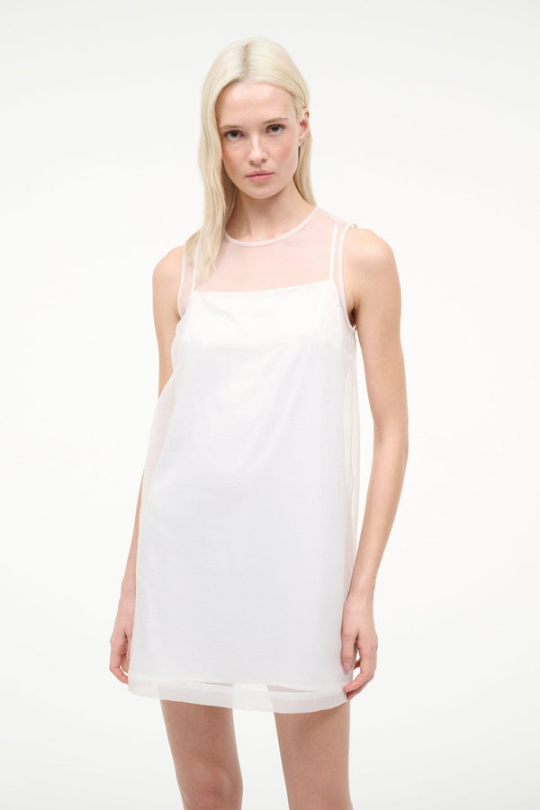 Staud BREA DRESS IVORY