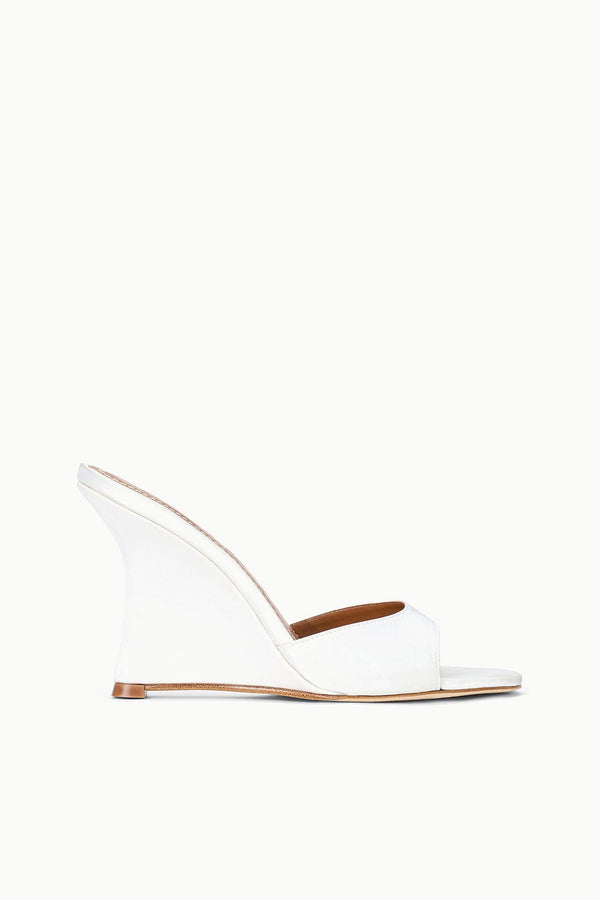 staud BRIGITTE HIGH WEDGE IVORY