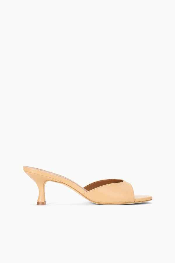 staud BRIGITTE LEATHER MULE PORCINI