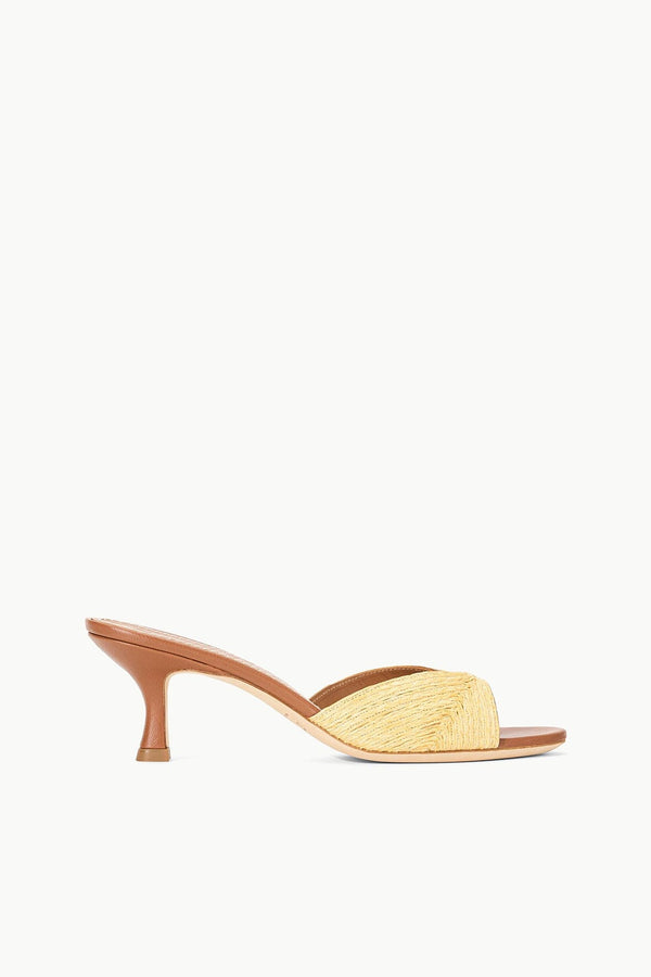 staud BRIGITTE MULE NATURAL RAFFIA
