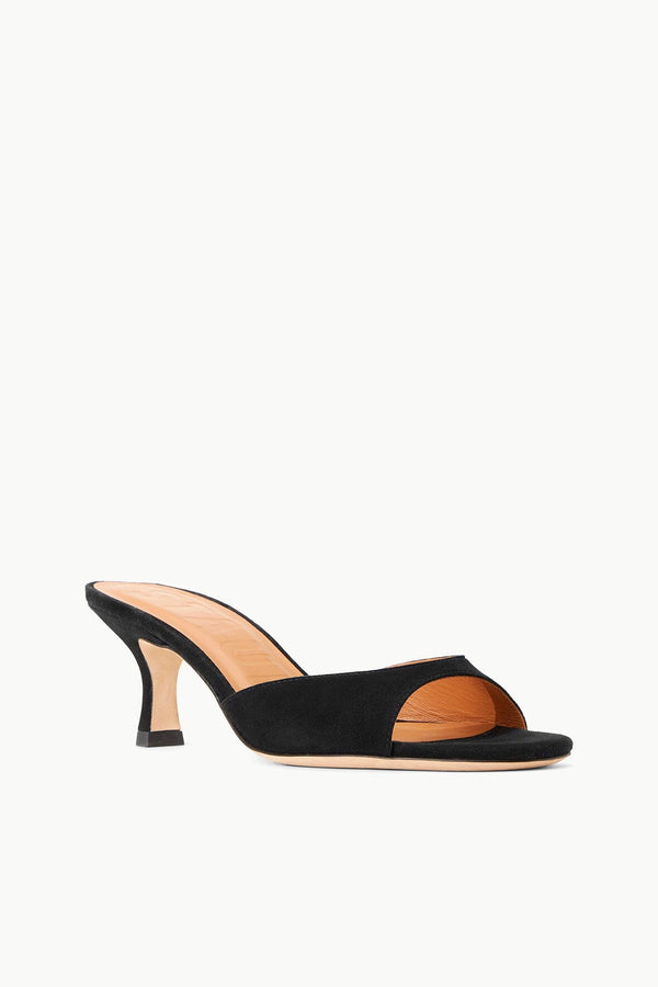 Staud BRIGITTE SUEDE MULE BLACK