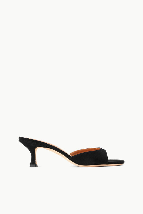 staud BRIGITTE SUEDE MULE BLACK