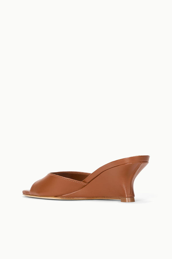 Staud BRIGITTE WEDGE TABAC