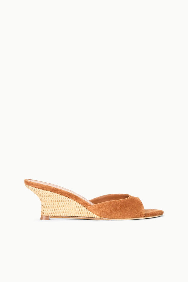 staud BRIGITTE WEDGE TABAC NATURAL