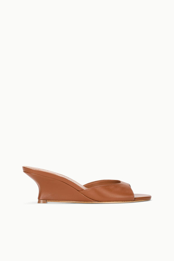 staud BRIGITTE WEDGE TABAC