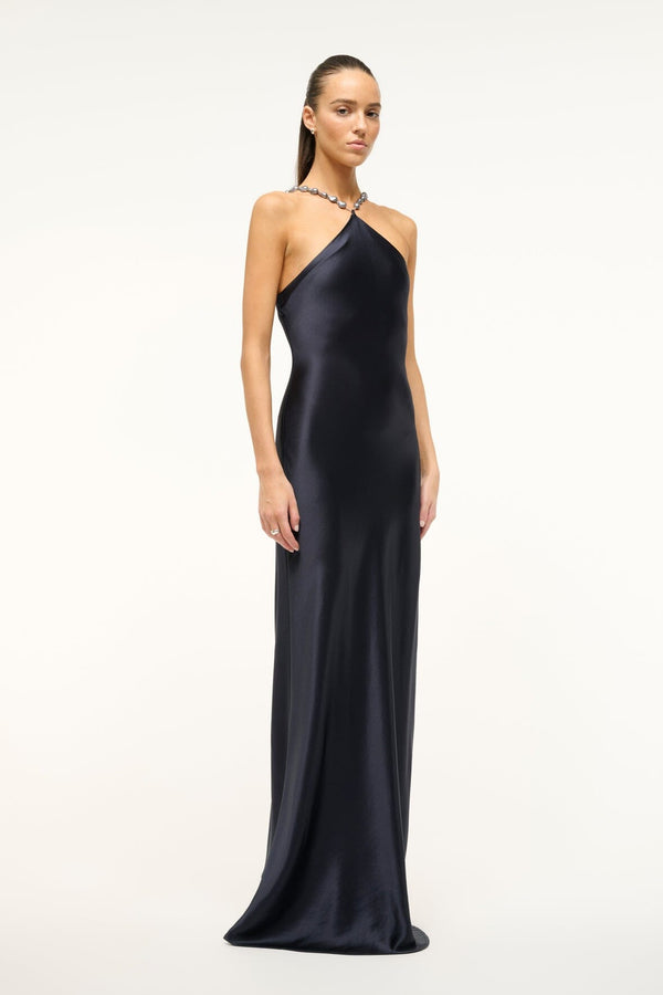 Staud CADENCE DRESS NAVY