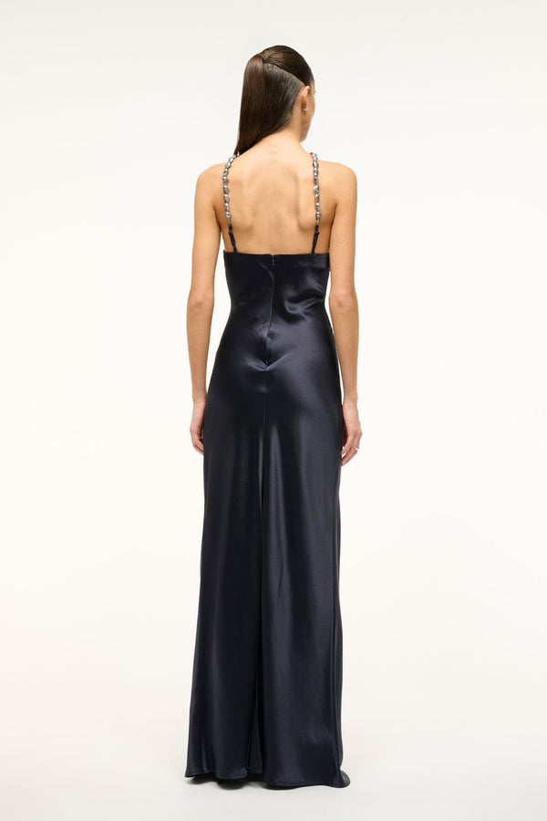 Staud CADENCE DRESS NAVY
