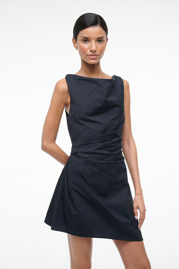 Staud CALLIE MINI DRESS BLACK