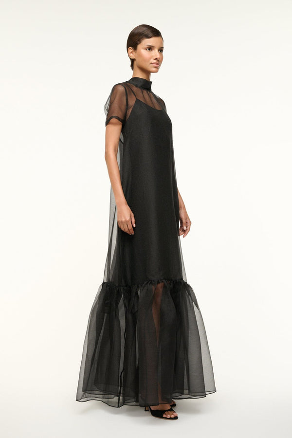 Staud CALLUNA DRESS BLACK