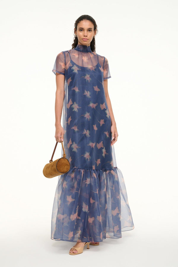 Staud CALLUNA DRESS BOTANICAL NAVY