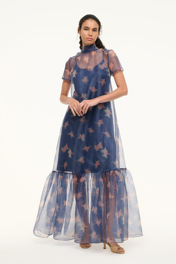 Staud CALLUNA DRESS BOTANICAL NAVY