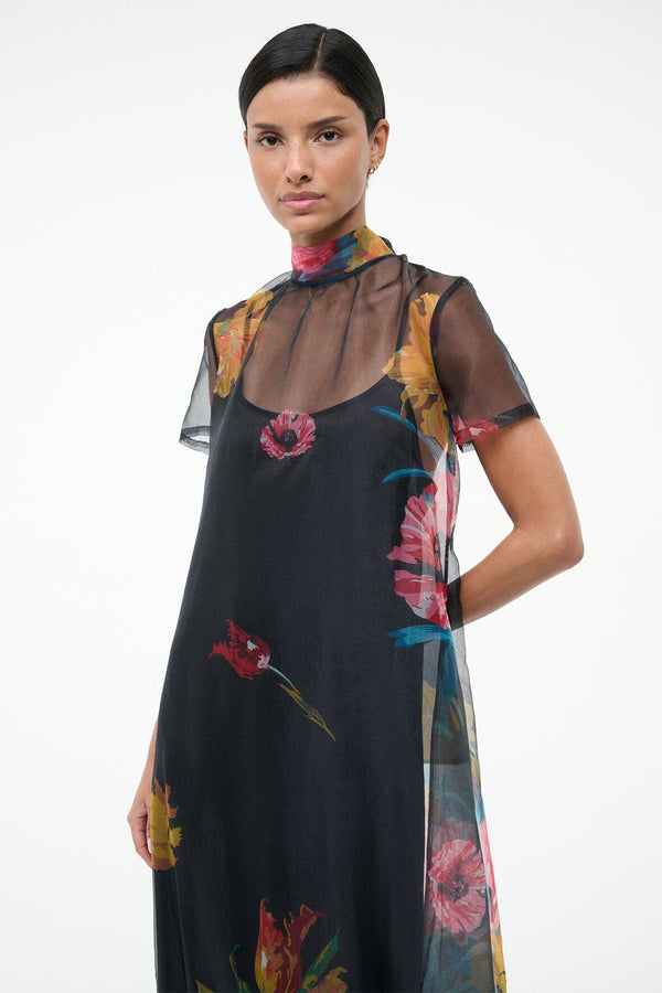 Staud CALLUNA DRESS FIRST BLOOM NIGHT