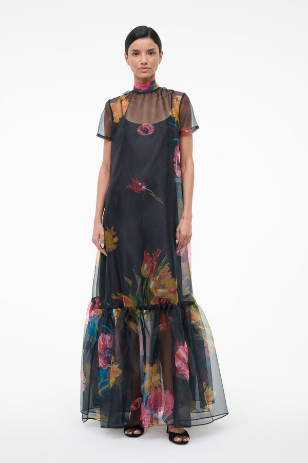 staud CALLUNA DRESS FIRST BLOOM NIGHT