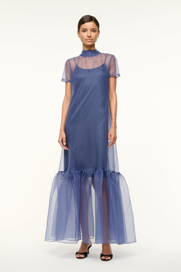 staud CALLUNA DRESS NAVY