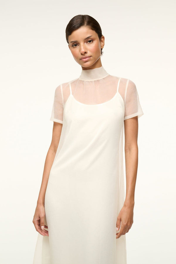 Staud CALLUNA DRESS WHITE