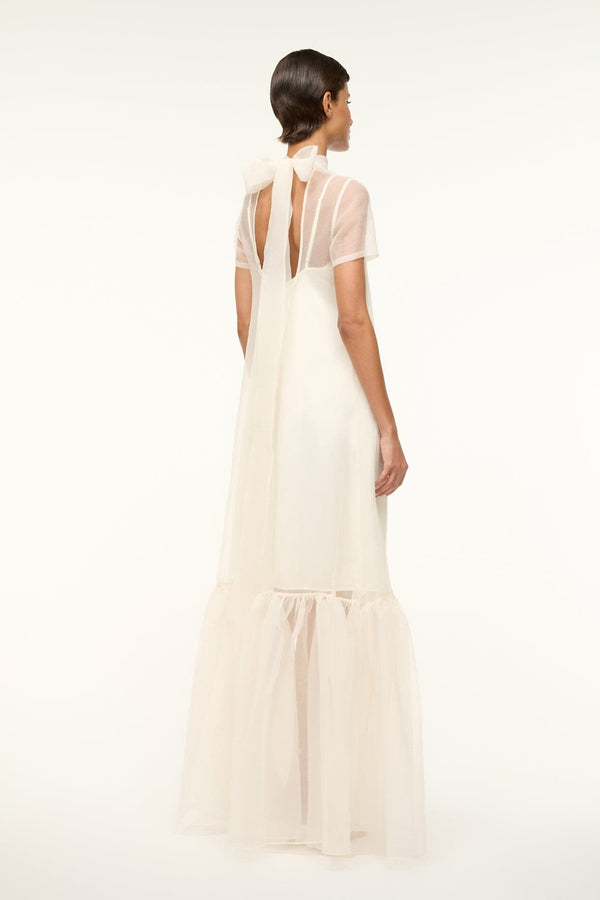 Staud CALLUNA DRESS WHITE