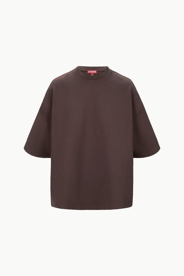 Staud CAPSULE TOP DARK CHOCOLATE