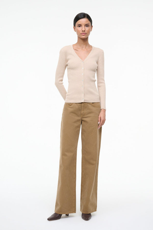 Staud CARGO SWEATER FAWN