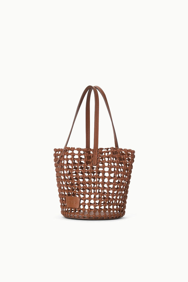 Staud CARO BUCKET BAG TAN WOVEN