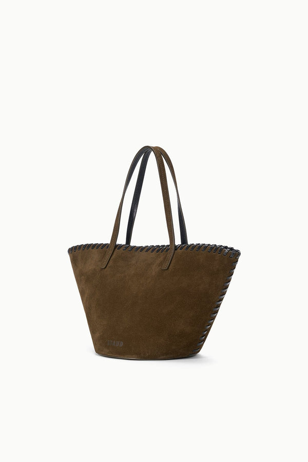 Staud CARO BUCKET BAG TRUFFLE SUEDE