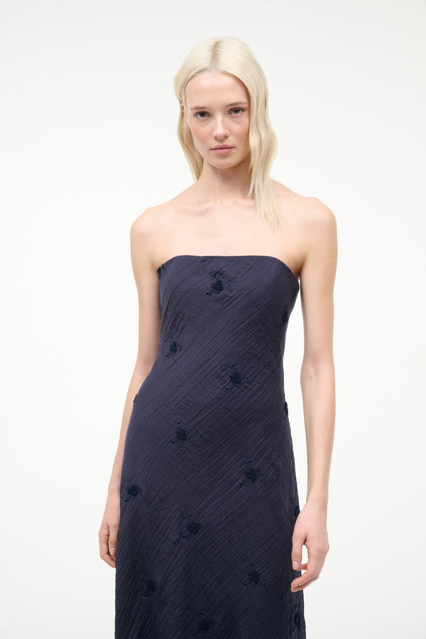 Staud CASSIE DRESS NAVY