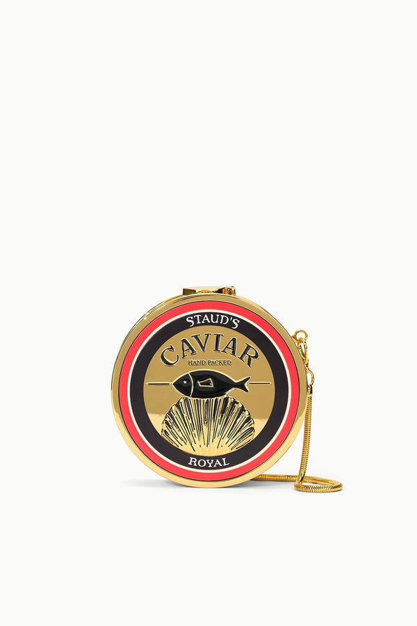 staud CAVIAR METAL TIN GOLD