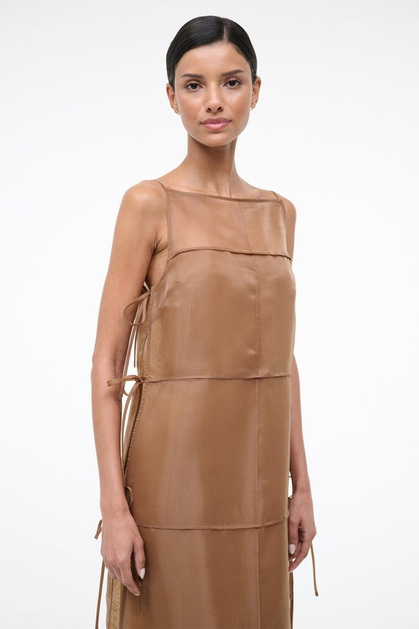 Staud CHANDLER DRESS WALNUT