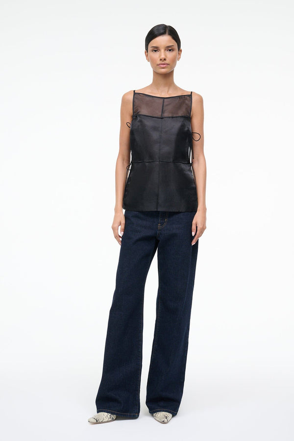 staud CHANDLER TOP BLACK