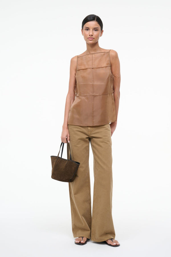 staud CHANDLER TOP WALNUT