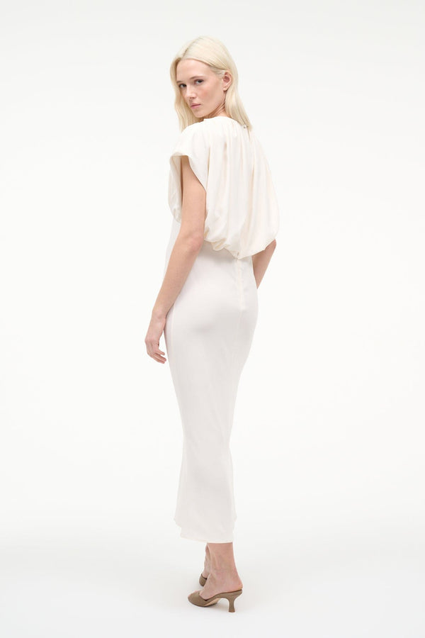 Staud CHAR DRESS IVORY