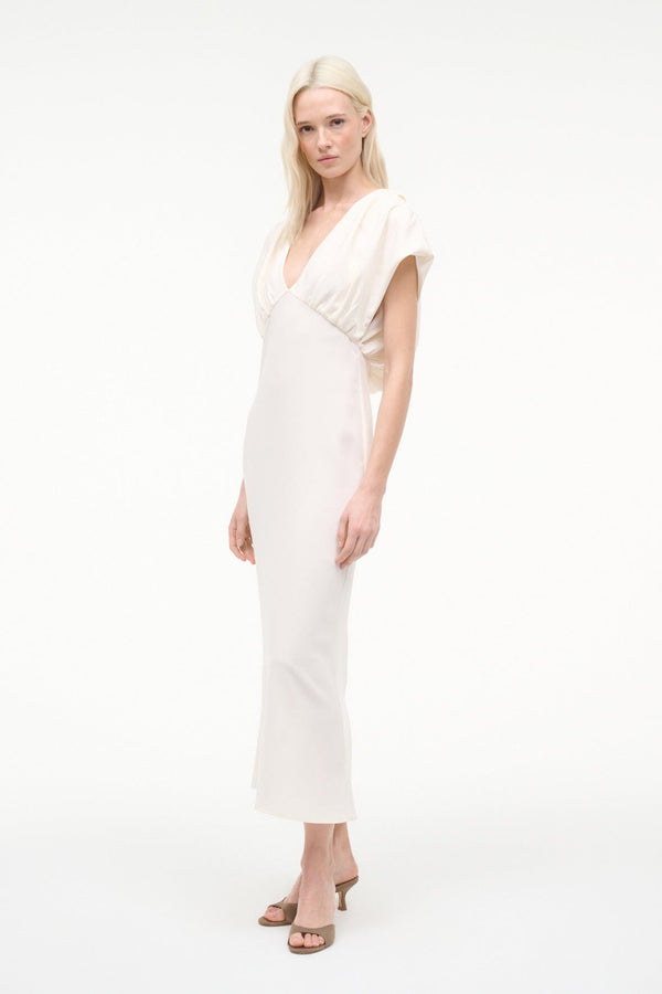 Staud CHAR DRESS IVORY