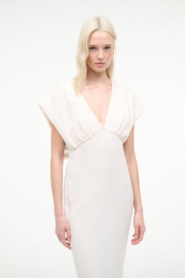 Staud CHAR DRESS IVORY