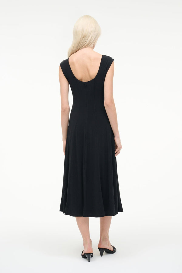 Staud CHARLOTTE JERSEY DRESS BLACK