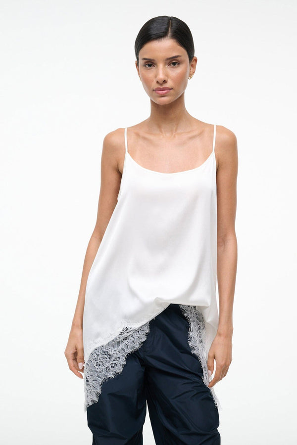 Staud CHLOE SILK CAMI IVORY