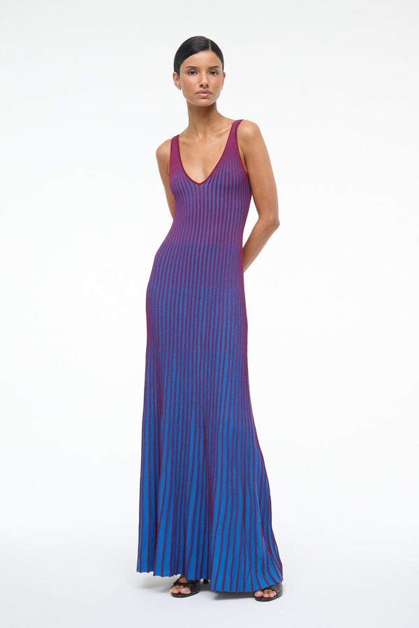 staud CLARETTA DRESS ATLAS