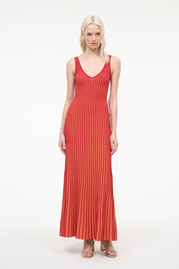 staud CLARETTA DRESS SUNBURST