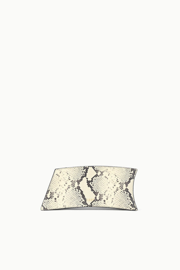 Staud COCO SHOULDER BAG WHITE SNAKE