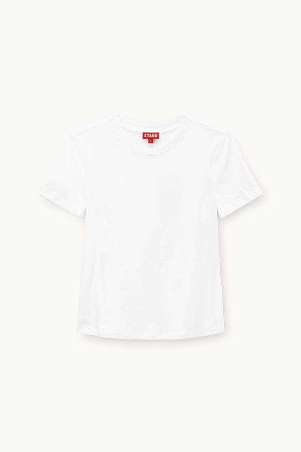 Staud CREW NECK T SHIRT WHITE