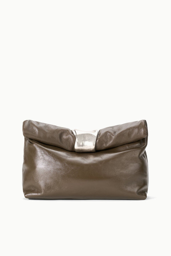 Staud CUFF CLUTCH TRUFFLE