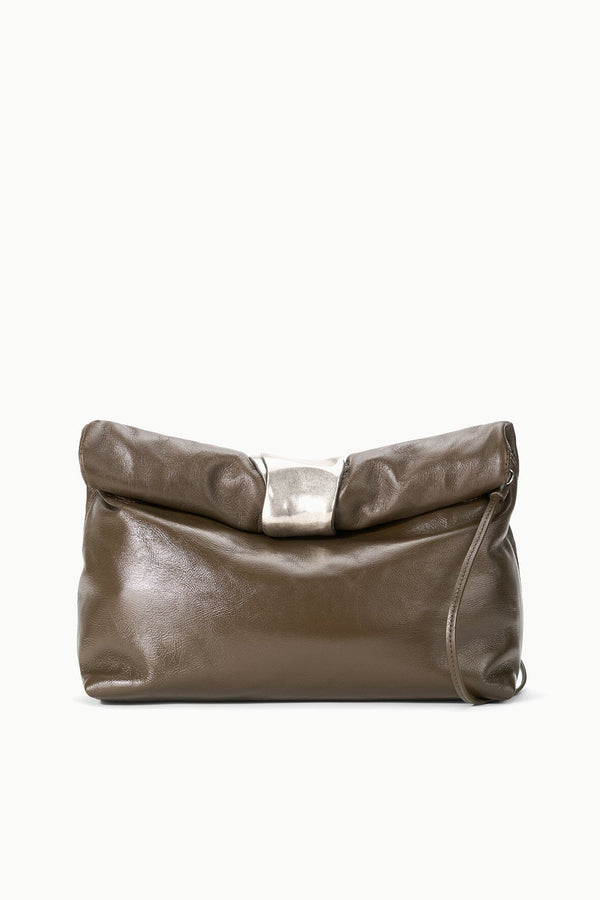 staud CUFF CLUTCH TRUFFLE