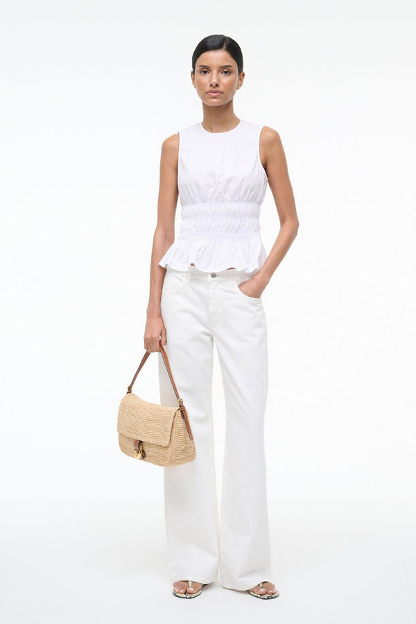 Staud CULVER TOP WHITE