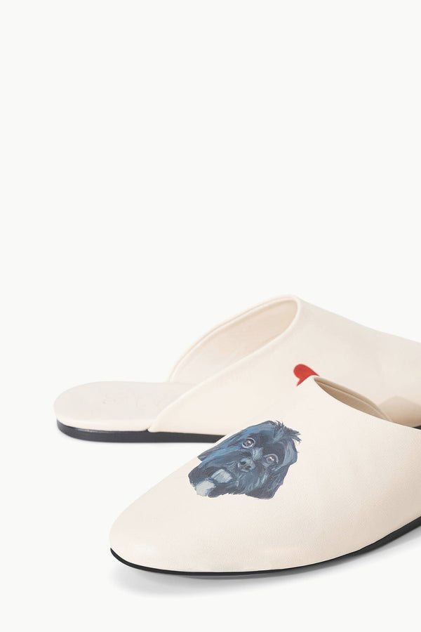 staud CUSTOM ABBY SLIPPER CREAM