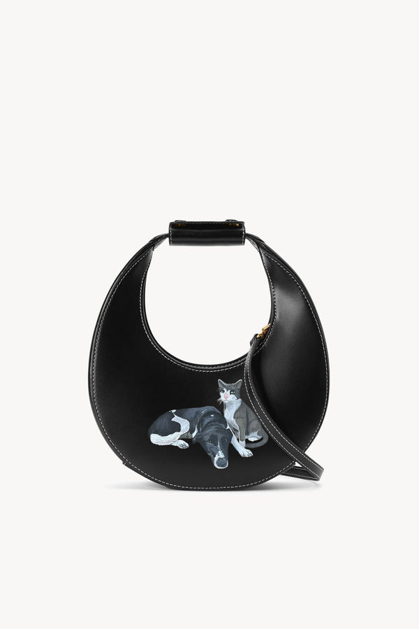 Staud CUSTOM MINI MOON BAG BLACK