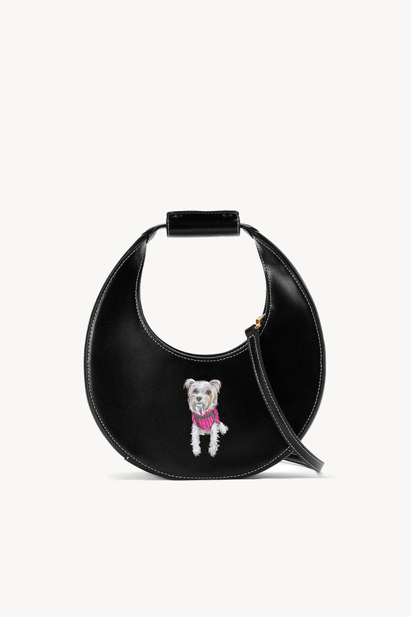 staud CUSTOM MINI MOON BAG BLACK