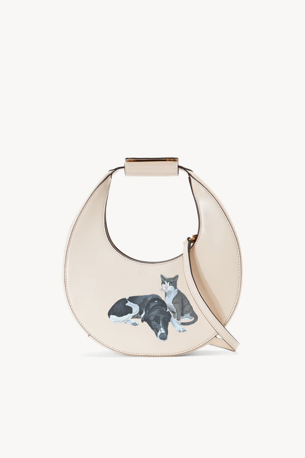 Staud CUSTOM MINI MOON BAG CREAM